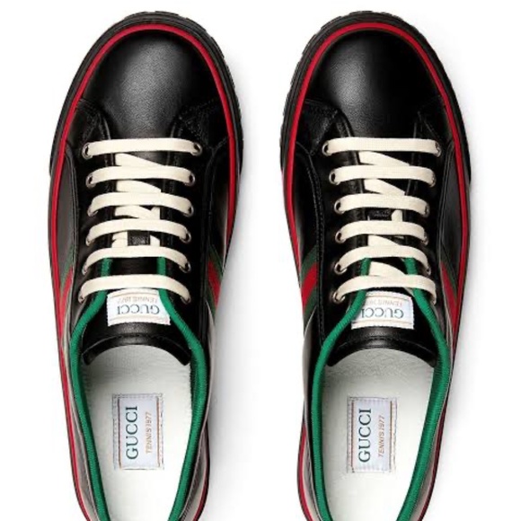 Men’s Gucci tennis 1977 low top sneakers size 5 made in Italy - Picture 1 of 16